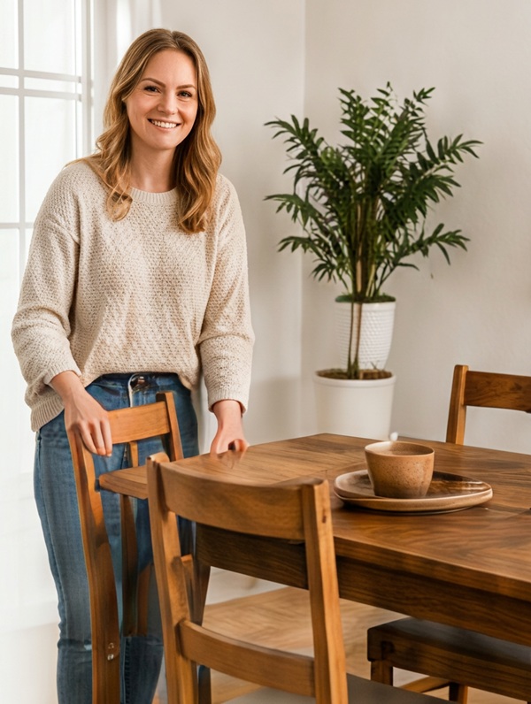 Customer with furniture